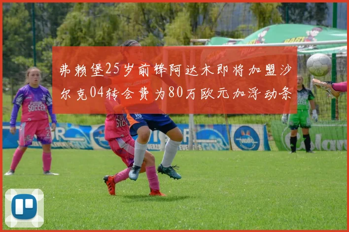 弗赖堡25岁前锋阿达木即将加盟沙尔克04转会费为80万欧元加浮动条件